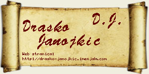 Draško Janojkić vizit kartica